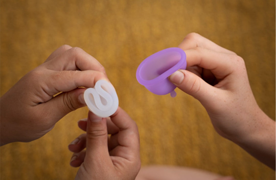This is the smallest menstrual cup fold but there are many, many