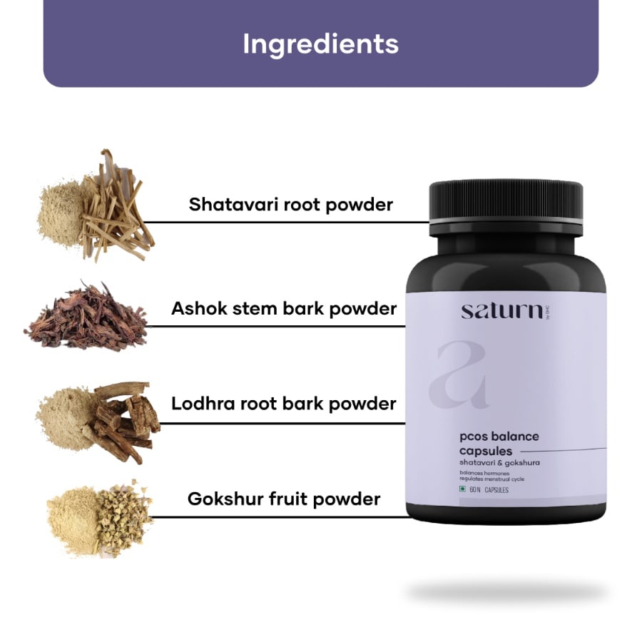 Saturn PCOS Capsules with Shatavari & Gokshura