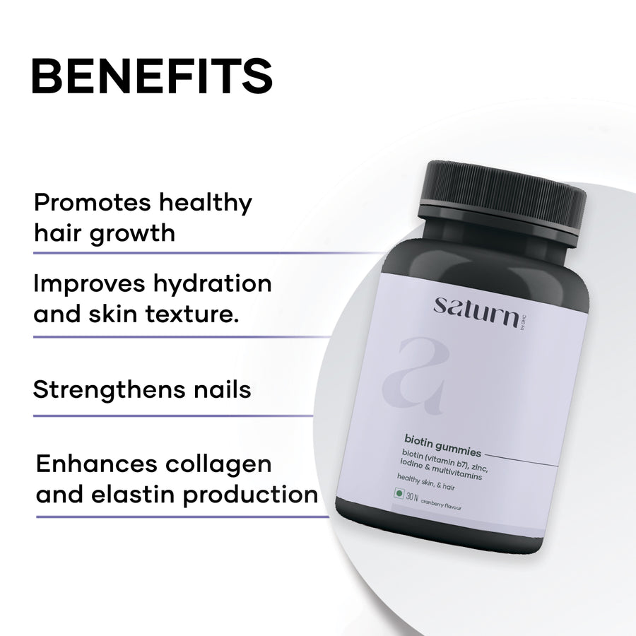Biotin Gummies for Skin, Hair & Nails (30N)