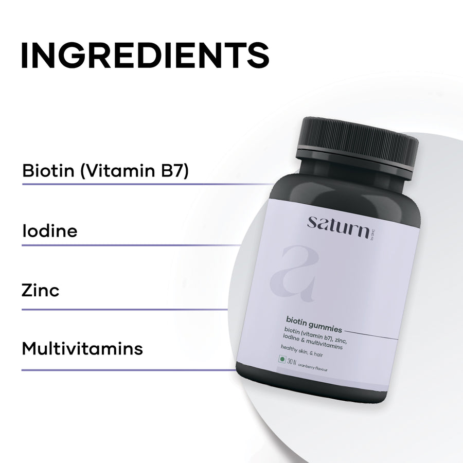 Biotin Gummies for Skin, Hair & Nails (30N)