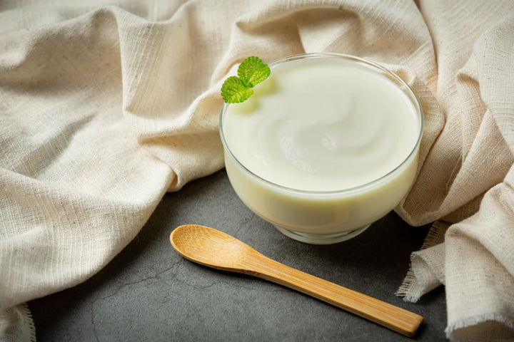 A bowl of yoghurt and spoon | Body yoghurt