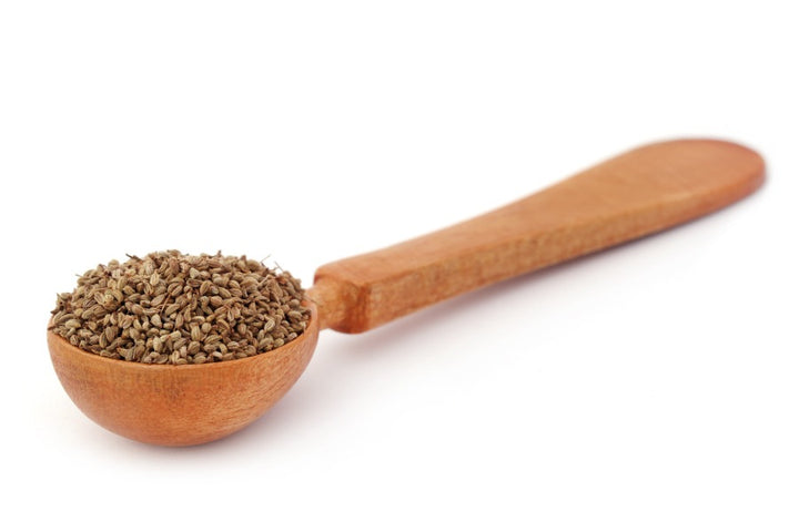 a spoon of ajwain seeds | Hair & Beauty Benefits of Ajwain