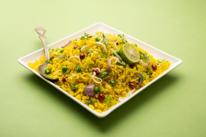 A plate of poha| Indian Diet Plan for Weight Loss