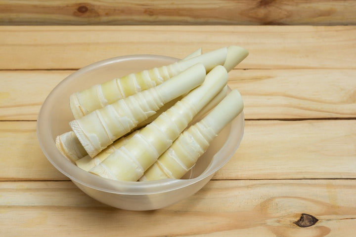 a bowl of bamboo shoots