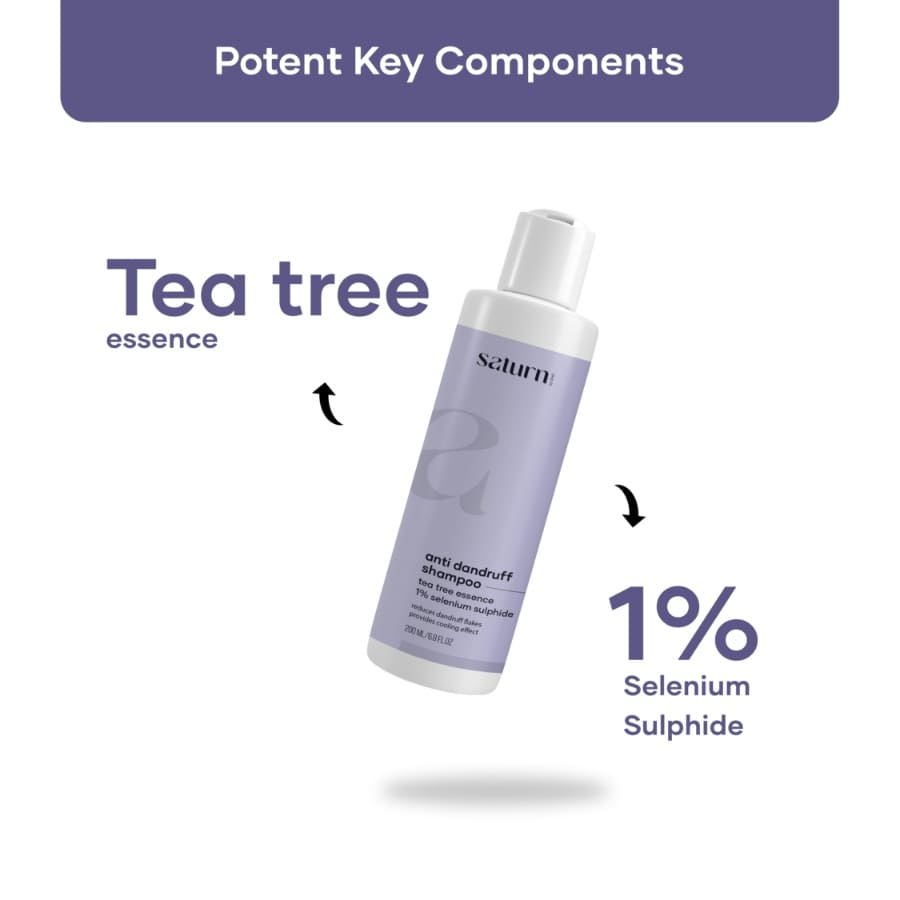 Saturn Anti-Dandruff Shampoo With Tea Tree Essence & Ginger Oil